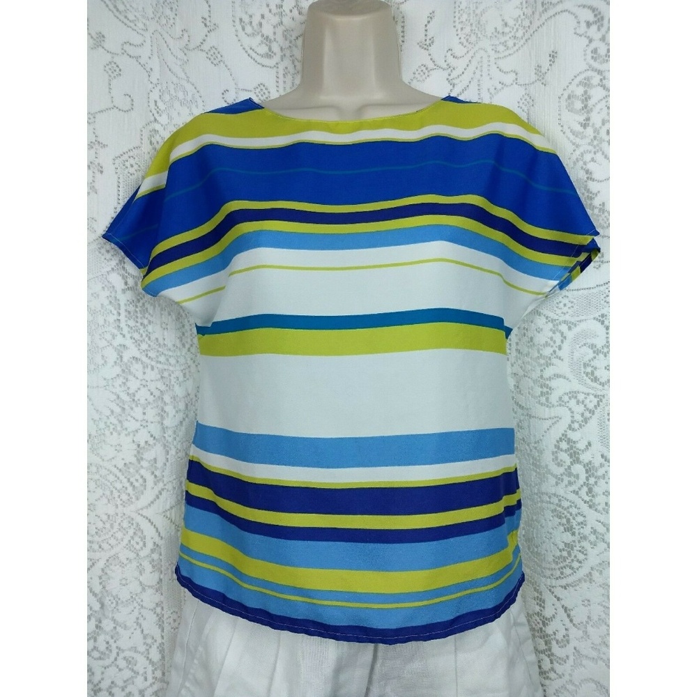 Ann Taylor Loft Striped Blouse Size XS Petite